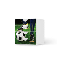 Klebefolie Fussballstar - IKEA Smastad Kommode - 4 Schubladen - weiss