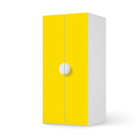 Möbelfolie Gelb Dark - IKEA Smastad Schrank - 2 große Türen - weiss