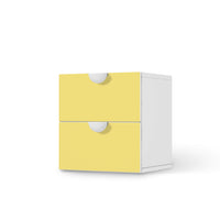 Klebefolie für Möbel Gelb Light - IKEA Smastad Kommode - 2 Schubladen - weiss