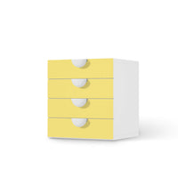 Klebefolie Gelb Light - IKEA Smastad Kommode - 4 Schubladen - weiss