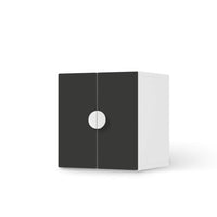 Selbstklebende Folie Grau Dark - IKEA Smastad Schrank - 2 kleine Türen - weiss