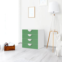 Klebefolie Grün Light - IKEA Smastad Kommode - 4 Schubladen - Kinderzimmer
