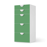 Möbel Klebefolie Grün Light - IKEA Smastad Kommode - 5 Schubladen - weiss