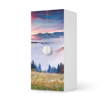 Möbelfolie Herbstwald - IKEA Smastad Schrank - 2 große Türen - weiss