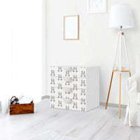 Klebefolie Hoppel - IKEA Smastad Kommode - 4 Schubladen - Kinderzimmer