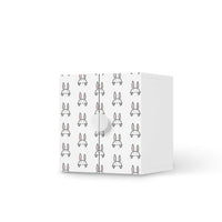 Selbstklebende Folie Hoppel - IKEA Smastad Schrank - 2 kleine Türen - weiss