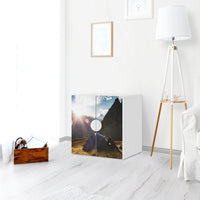 Selbstklebende Folie Into the Wild - IKEA Smastad Schrank - 2 kleine Türen - Kinderzimmer