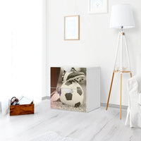 Klebefolie für Möbel Kick it - IKEA Smastad Kommode - 2 Schubladen - Kinderzimmer