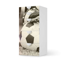 Möbel Klebefolie Kick it - IKEA Smastad Kommode - 5 Schubladen - weiss