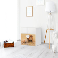 Selbstklebende Folie Lion King - IKEA Smastad Schrank - 2 kleine Türen - Kinderzimmer
