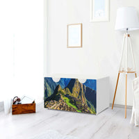 Möbelfolie Machu Picchu - IKEA Smastad Bank mit Kasten - Kinderzimmer