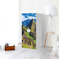 Möbelfolie Machu Picchu - IKEA Smastad Schrank - 2 große Türen - Kinderzimmer