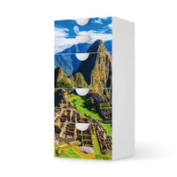 Möbel Klebefolie Machu Picchu - IKEA Smastad Kommode - 5 Schubladen - weiss