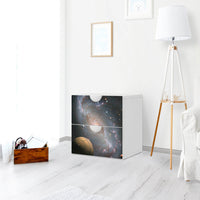 Klebefolie für Möbel Milky Way - IKEA Smastad Kommode - 2 Schubladen - Kinderzimmer