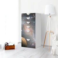 Klebefolie für Möbel Milky Way - IKEA Smastad Kommode - 6 Schubladen - Kinderzimmer