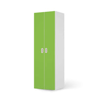 Möbelfolie Hellgrün Dark - IKEA Stuva / Fritids - 2 hohe Türen (192 cm) - weiss