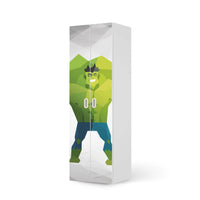 Möbelfolie Mr. Green - IKEA Stuva / Fritids - 2 hohe Türen (192 cm) - weiss