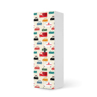 Möbelfolie Cars - IKEA Stuva / Malad - 2 hohe Türen (192 cm) - weiss