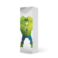 Möbelfolie Mr. Green - IKEA Stuva / Malad - 2 hohe Türen (192 cm) - weiss