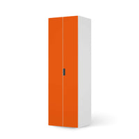 Möbelfolie Orange Dark - IKEA Stuva / Malad - 2 hohe Türen (192 cm) - weiss