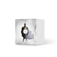 Selbstklebende Folie Mr. Black - IKEA Smastad Schrank - 2 kleine Türen - weiss