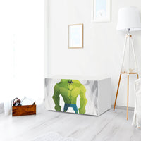 Möbelfolie Mr. Green - IKEA Smastad Bank mit Kasten - Kinderzimmer