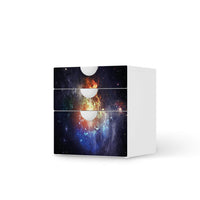 Folie für Möbel Nebula - IKEA Smastad Kommode - 3 Schubladen - weiss