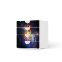 Klebefolie Nebula - IKEA Smastad Kommode - 4 Schubladen - weiss