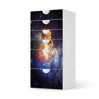 Klebefolie für Möbel Nebula - IKEA Smastad Kommode - 6 Schubladen - weiss