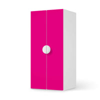 Möbelfolie Pink Dark - IKEA Smastad Schrank - 2 große Türen - weiss
