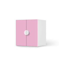 Selbstklebende Folie Pink Light - IKEA Smastad Schrank - 2 kleine Türen - weiss