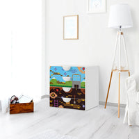 Klebefolie Pixelmania - IKEA Smastad Kommode - 4 Schubladen - Kinderzimmer