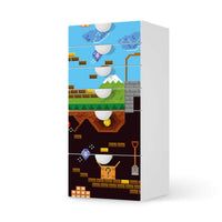Klebefolie für Möbel Pixelmania - IKEA Smastad Kommode - 6 Schubladen - weiss