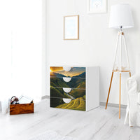 Klebefolie Reisterrassen - IKEA Smastad Kommode - 4 Schubladen - Kinderzimmer
