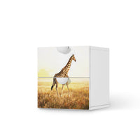 Klebefolie für Möbel Savanna Giraffe - IKEA Smastad Kommode - 2 Schubladen - weiss