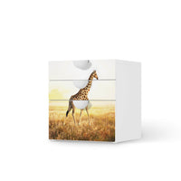 Folie für Möbel Savanna Giraffe - IKEA Smastad Kommode - 3 Schubladen - weiss