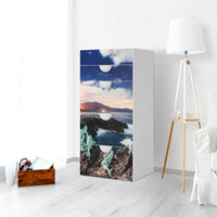 Möbel Klebefolie Seaside - IKEA Smastad Kommode - 5 Schubladen - Kinderzimmer