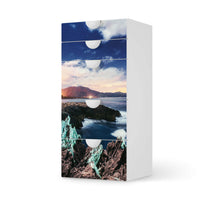 Möbel Klebefolie Seaside - IKEA Smastad Kommode - 5 Schubladen - weiss