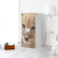 Möbelfolie Simba - IKEA Smastad Schrank - 2 große Türen - Kinderzimmer