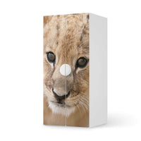 Möbelfolie Simba - IKEA Smastad Schrank - 2 große Türen - weiss