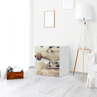 Klebefolie für Möbel Skateboard - IKEA Smastad Kommode - 2 Schubladen - Kinderzimmer