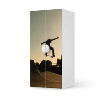 Möbelfolie Skater - IKEA Smastad Schrank - 2 große Türen - weiss