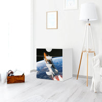 Klebefolie Space Traveller - IKEA Smastad Kommode - 4 Schubladen - Kinderzimmer