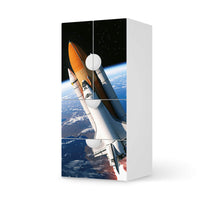 Möbelfolie Space Traveller - IKEA Smastad kombiniert - 2 Schubladen und 2 kleine Türen - weiss