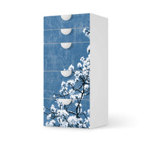 Möbel Klebefolie Spring Tree - IKEA Smastad Kommode - 5 Schubladen - weiss