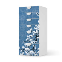 Klebefolie für Möbel Spring Tree - IKEA Smastad Kommode - 6 Schubladen - weiss