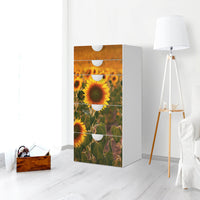 Möbel Klebefolie Sunflowers - IKEA Smastad Kommode - 5 Schubladen - Kinderzimmer