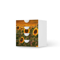 Klebefolie Sunflowers - IKEA Smastad Kommode - 4 Schubladen - weiss