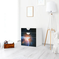 Folie für Möbel Sunrise - IKEA Smastad Kommode - 3 Schubladen - Kinderzimmer