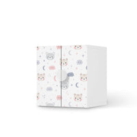 Selbstklebende Folie Sweet Dreams - IKEA Smastad Schrank - 2 kleine Türen - weiss